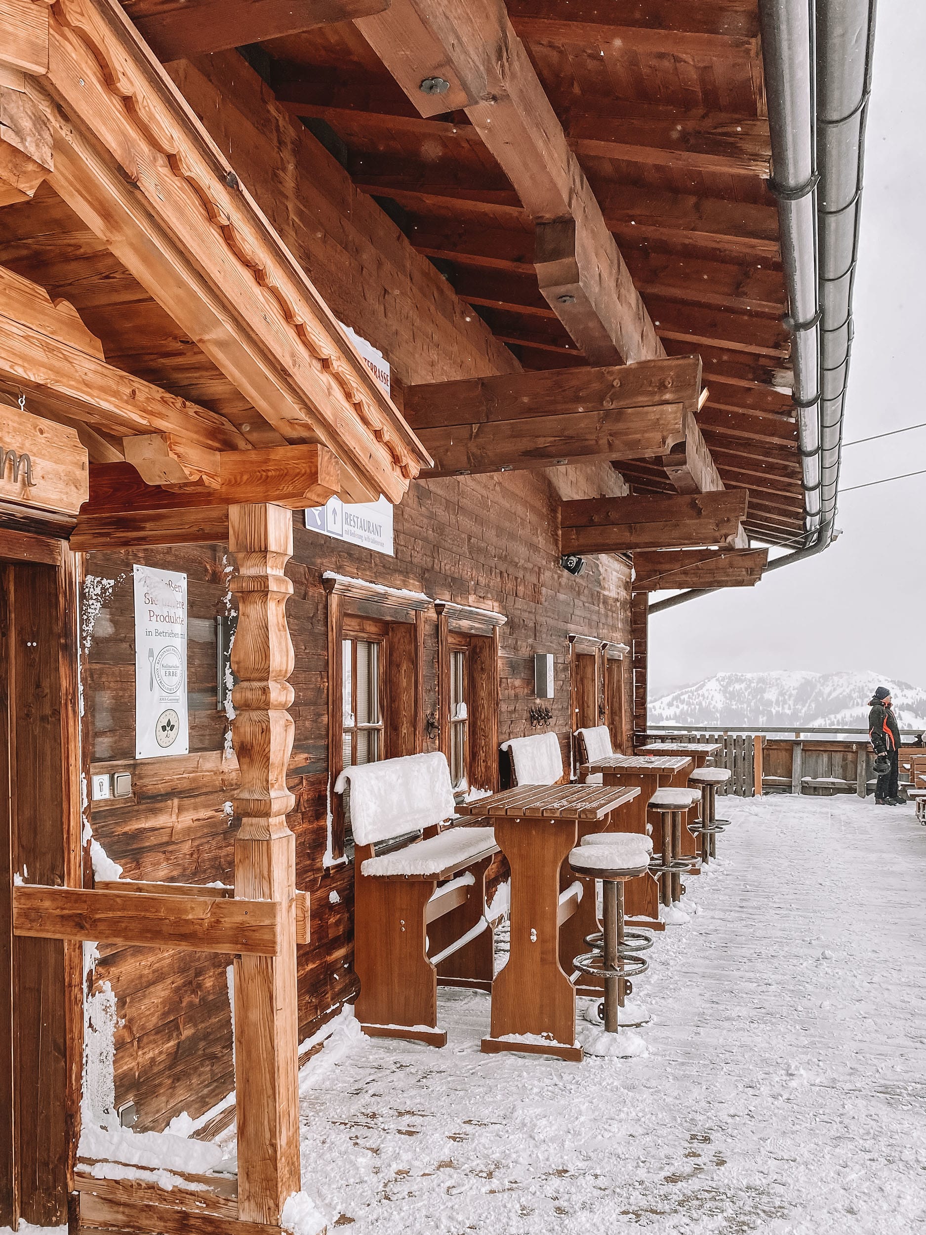 Restauracja Gasthof Hornboden w Ski Juwel