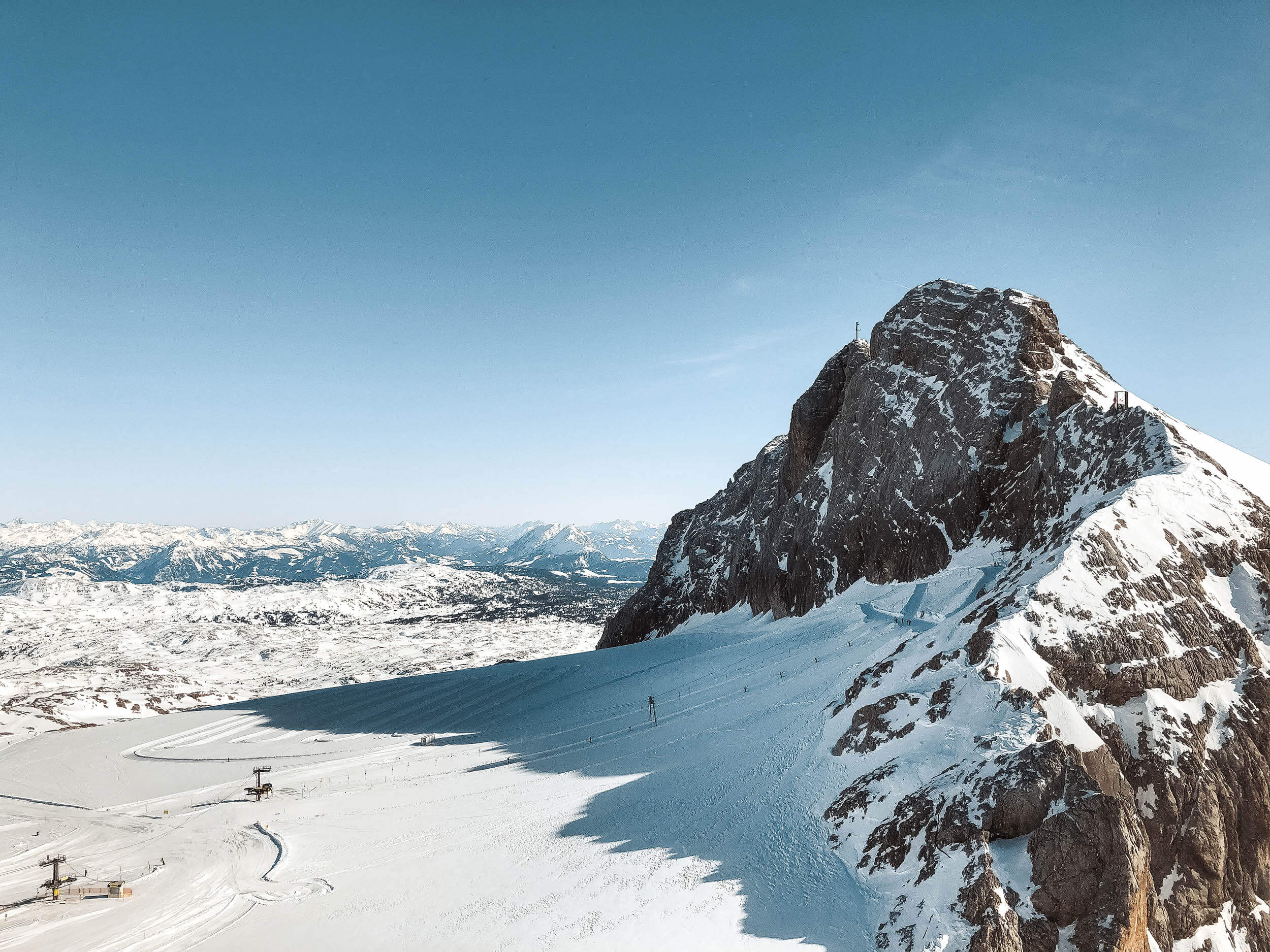 Panorama z lodowca Dachstein
